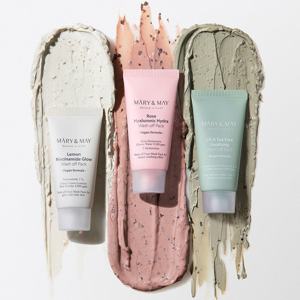 [MARY & MAY] Vegan Wash Off Mask Mini Gift Set (30g x 5)